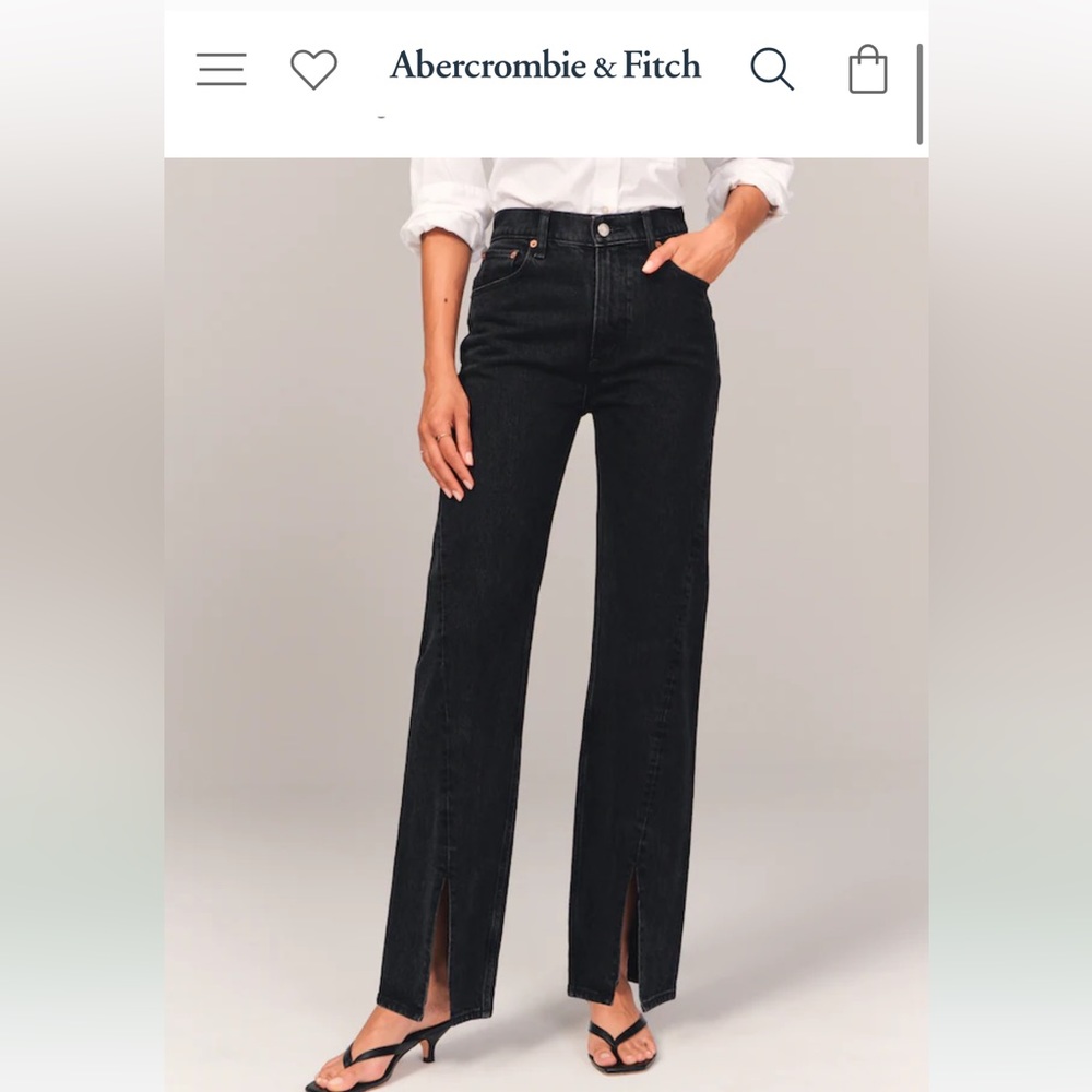 Abercrombie & Fitch 90s Relaxed Jean High Rise 25 0S